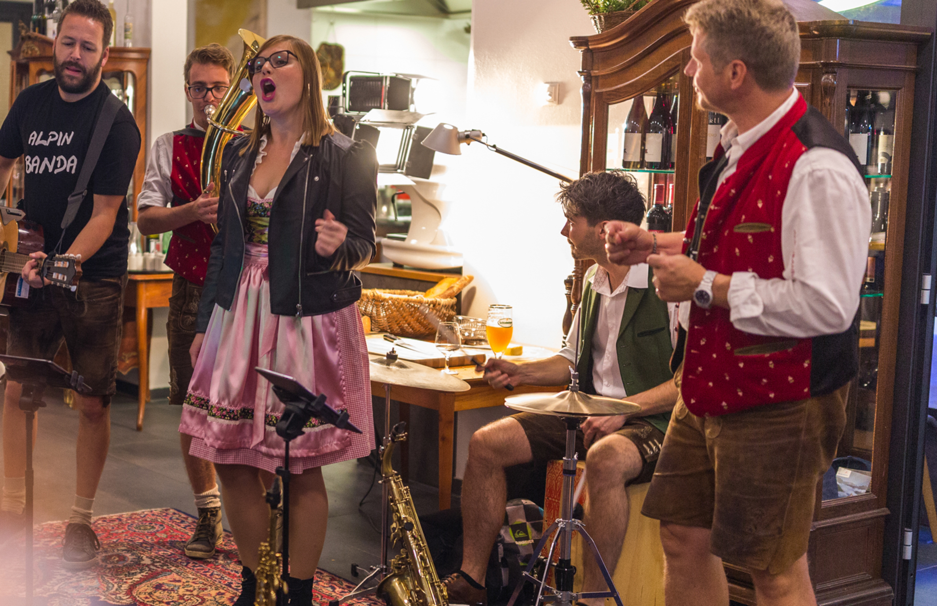 Alpin Banda live bei Pferd auf Wolke